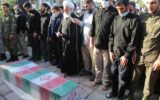 پیکر مطهر یک شهید گمنام در وزارت ارشاد تشییع و به خاک سپرده می‌شود